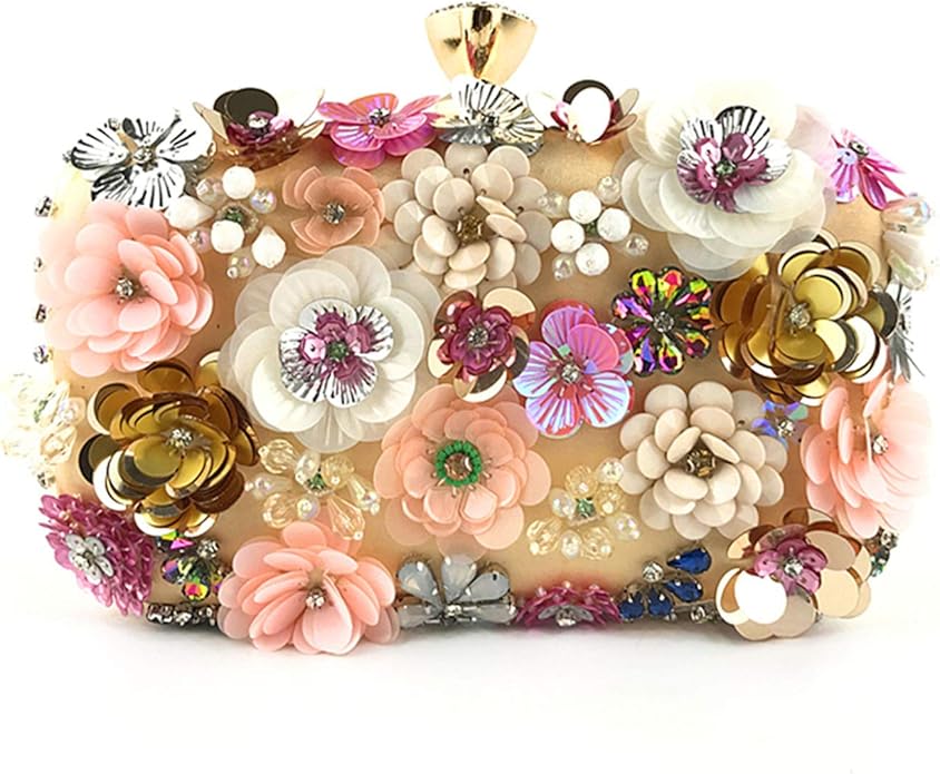 Lanpet Women Clutches Flower Evening Handbag